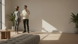 Patient discussing an initial chiropractic evaluation with a healthcare professional